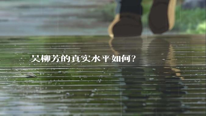 吴柳芳的真实水平如何？