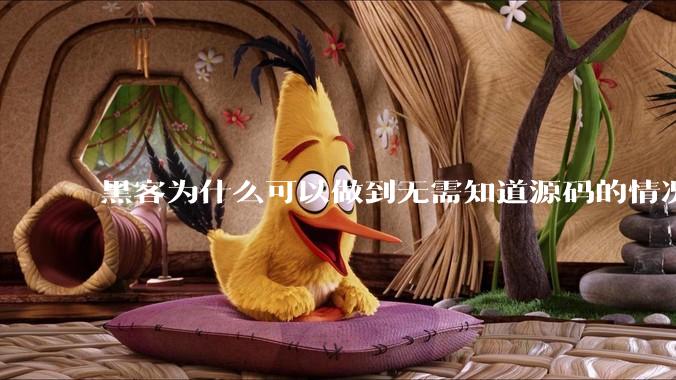 黑客为什么可以做到无需知道源码的情况下找出系统漏洞？
